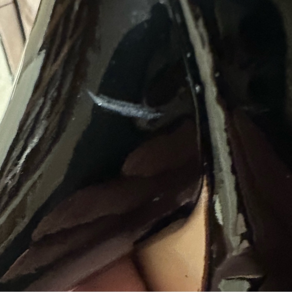 Miu Miu Black Patent Leather Strappy Open Toe Heels - Picture 7 of 16